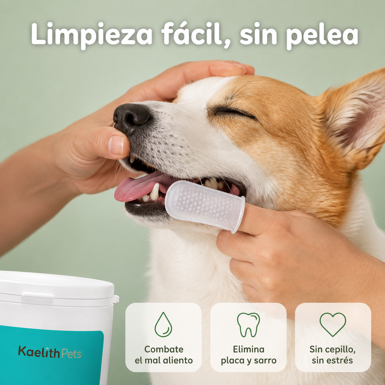 Toallitas Dentales de Dedo Kaelith Pets